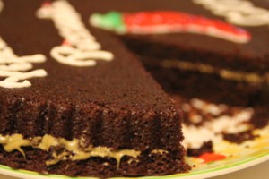 torta cioccolato peperoncino pistacchi