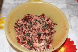 polpette di carne e verdure