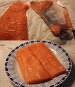 preparare salmone per tartare