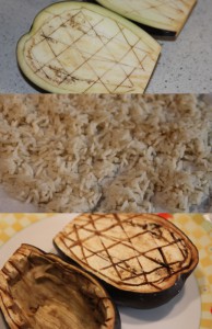preparare melanzane ripiene di riso