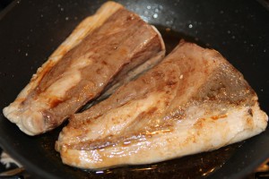 cuninare ricciola in padella