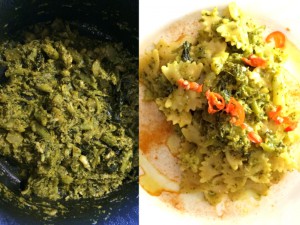 ricetta pasta curcuma cime di rapa