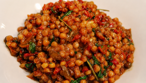 fregola sarda con verdure