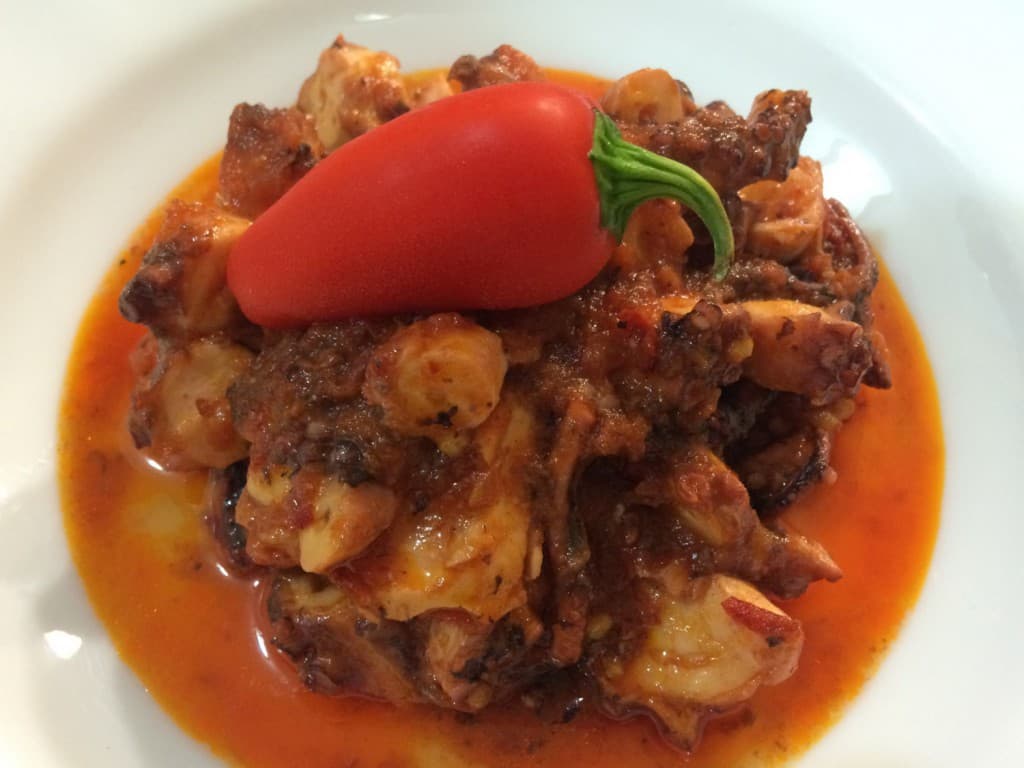 ricetta polpo alla diavola