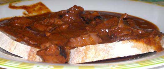 bruschetta di mare piccante