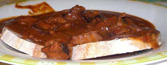 bruschetta di mare piccante