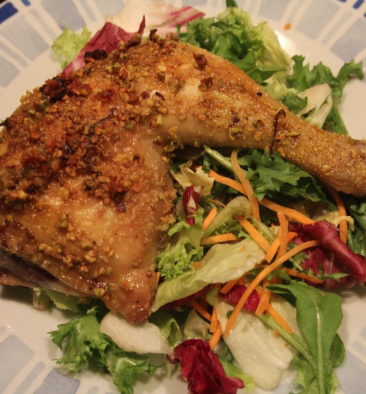 pollo al curry e pistacchi