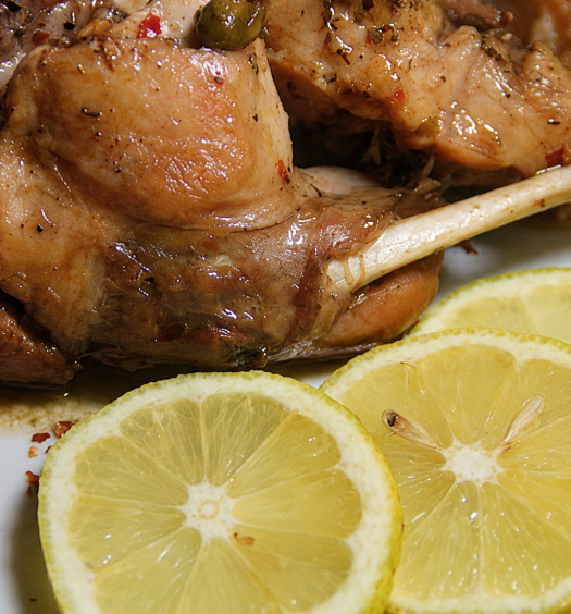 coniglio piccante al limone
