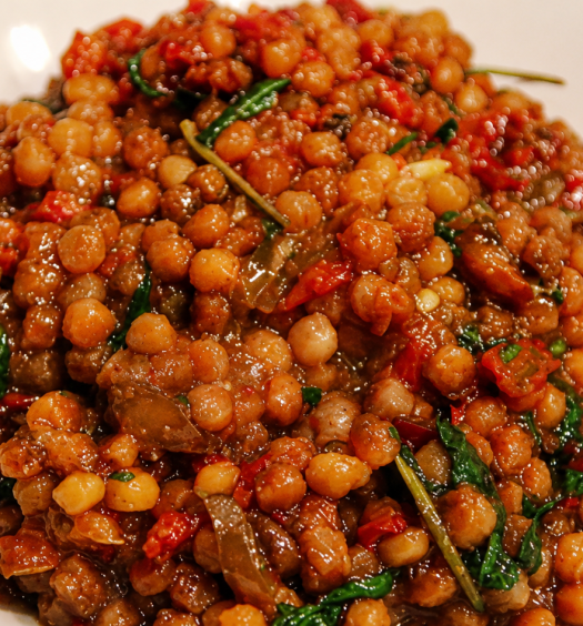 fregola sarda con verdure