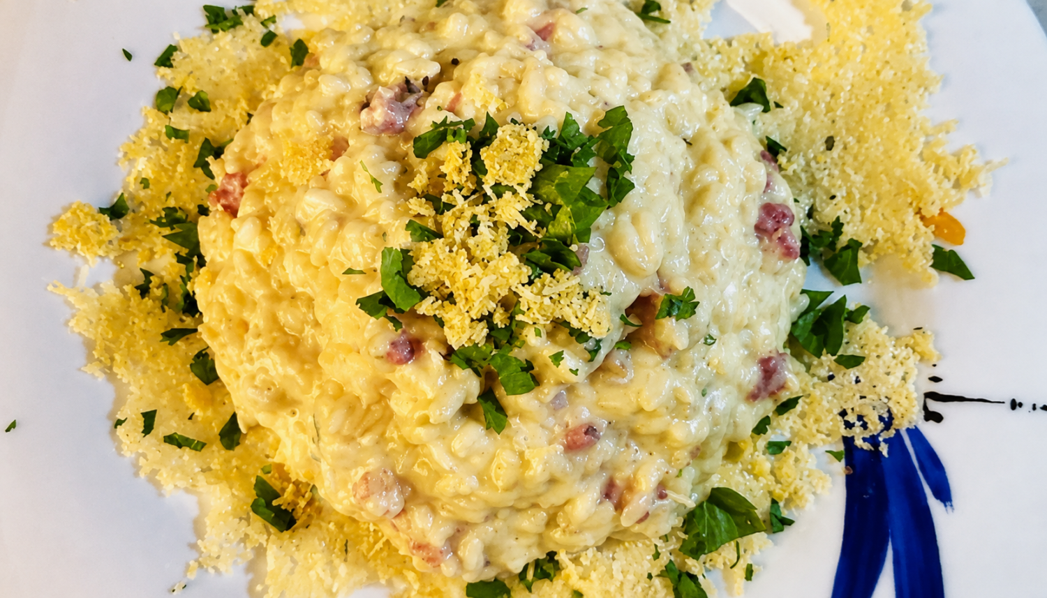 risotto salsiccia birra parmigiano piccante