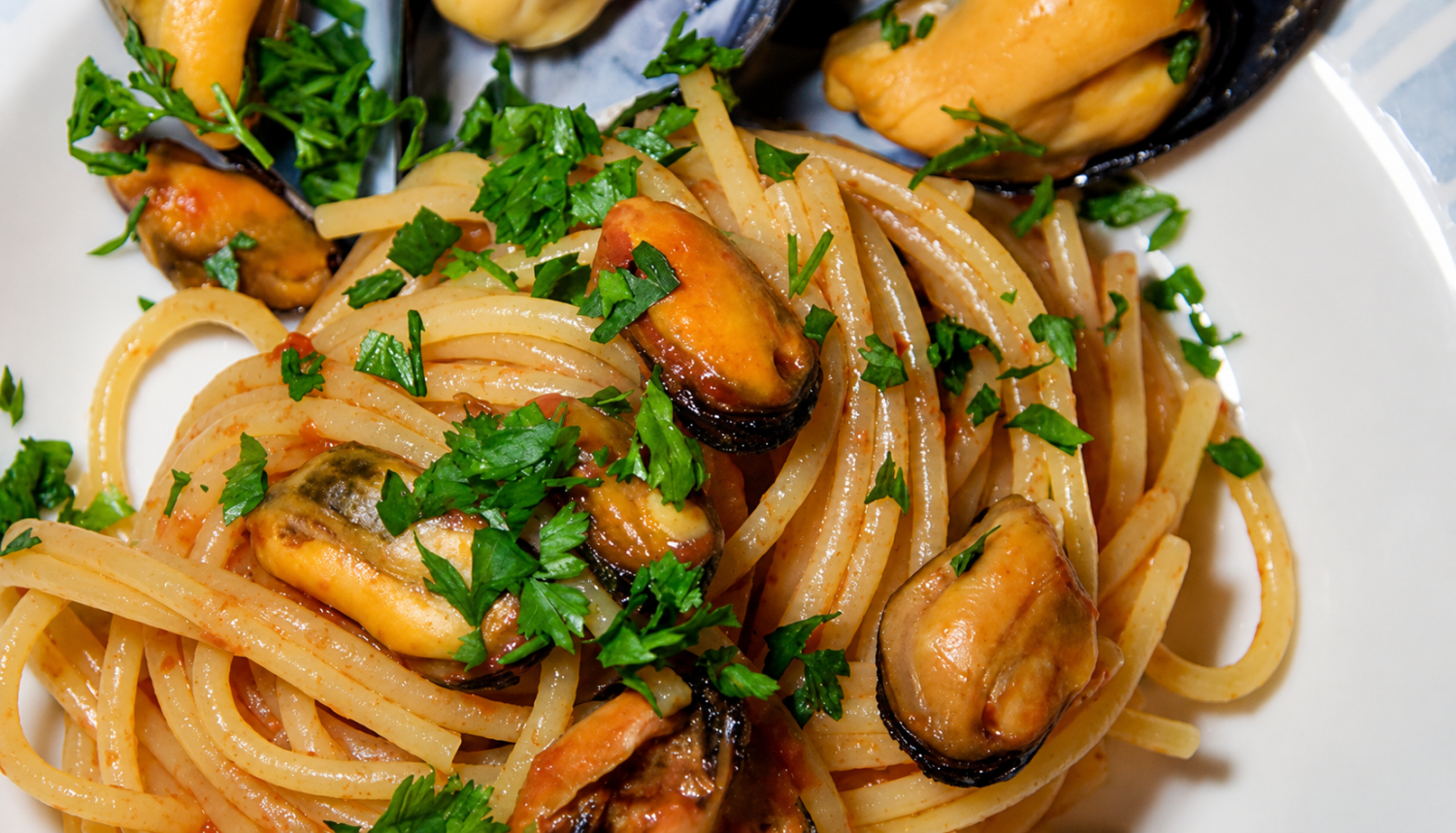 spaghetti alle cozze piccanti